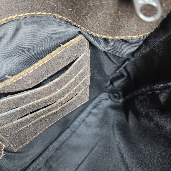 David King Distressed Leather Large Full Flap Messenger Bag Mailbag 16×11 Brown - Picture 9 of 14